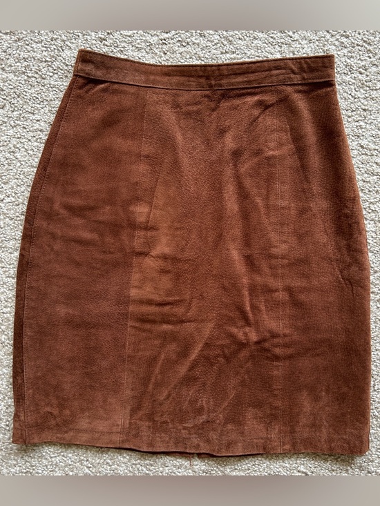 Dresses & Skirts - Vintage Suede Pencil Skirt